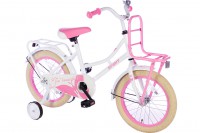 Spirit Meisjesfiets Wit-Roze 16 inch