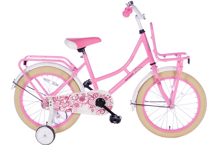 Spirit Meisjesfiets Roze 18 inch