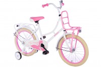 Spirit Meisjesfiets Wit-Roze 18 inch