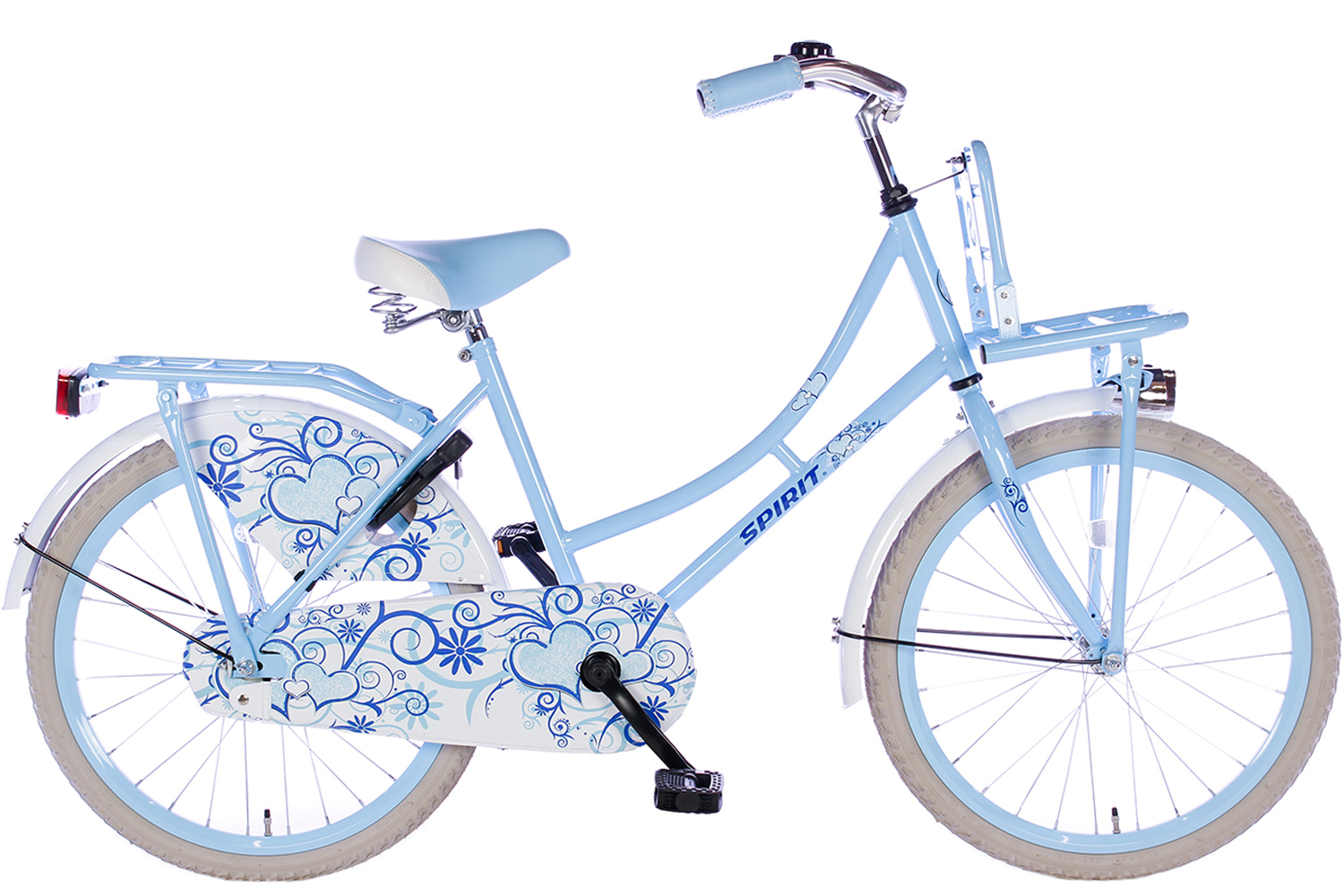 smaak Monografie zwemmen Spirit Omafiets Blauw 20 inch - Meisjesfiets | City-Bikes.nl