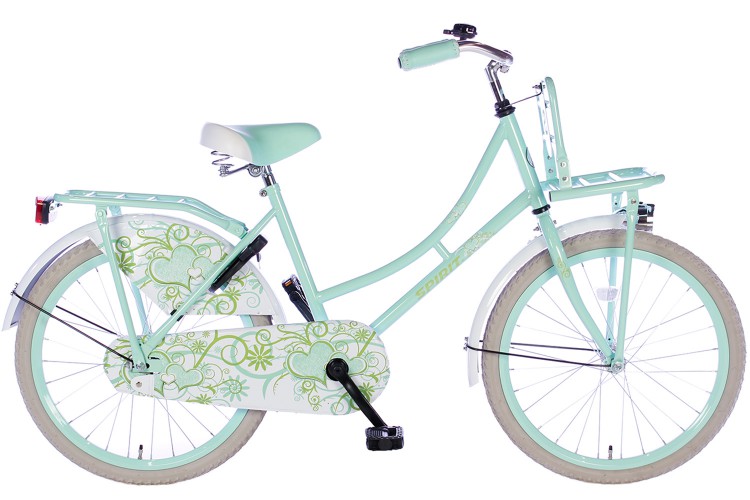 Spirit Omafiets Bloem Groen Meisjesfiets 20 inch