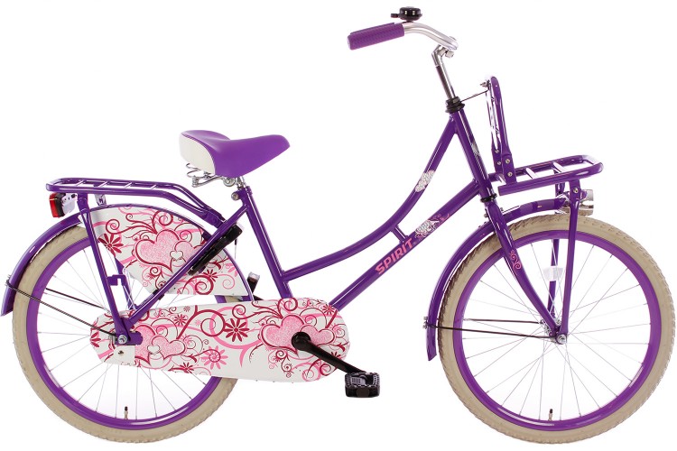 Spirit Omafiets Paars Meisjesfiets 22 inch