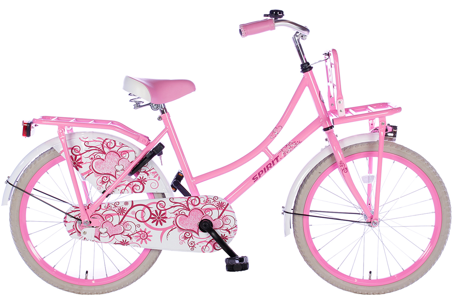 Outlook Ontwarren Autonoom Spirit Omafiets Roze 22 inch - Meisjesfiets | City-Bikes.nl