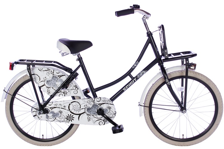 Spirit Omafiets Zwart Meisjesfiets 20 inch