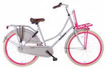 Spirit Omafiets Grijs-Roze Meisjesfiets 26 Inch 