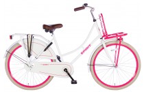 Spirit Omafiets Wit-Roze Meisjesfiets 26 Inch