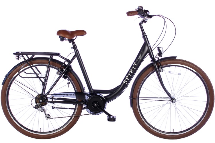 Spirit Regular Damesfiets 7-Speed Mat-Zwart