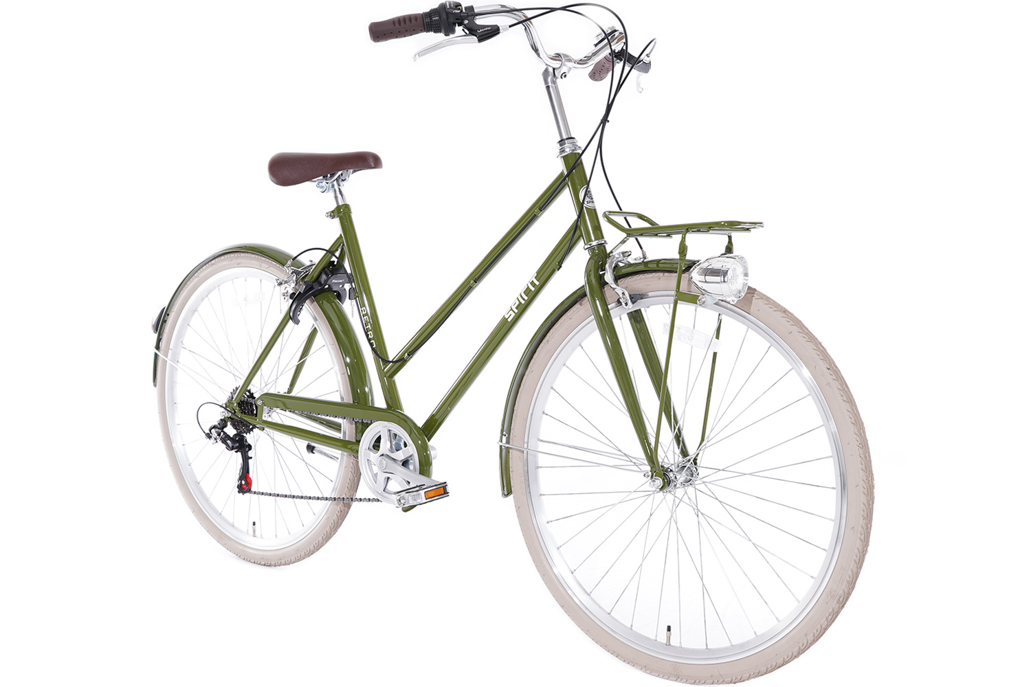 bolvormig Beperkt merknaam Spirit Retro Damesfiets Groen 6 versnellingen - Urban Damesfiets|  City-Bikes.nl