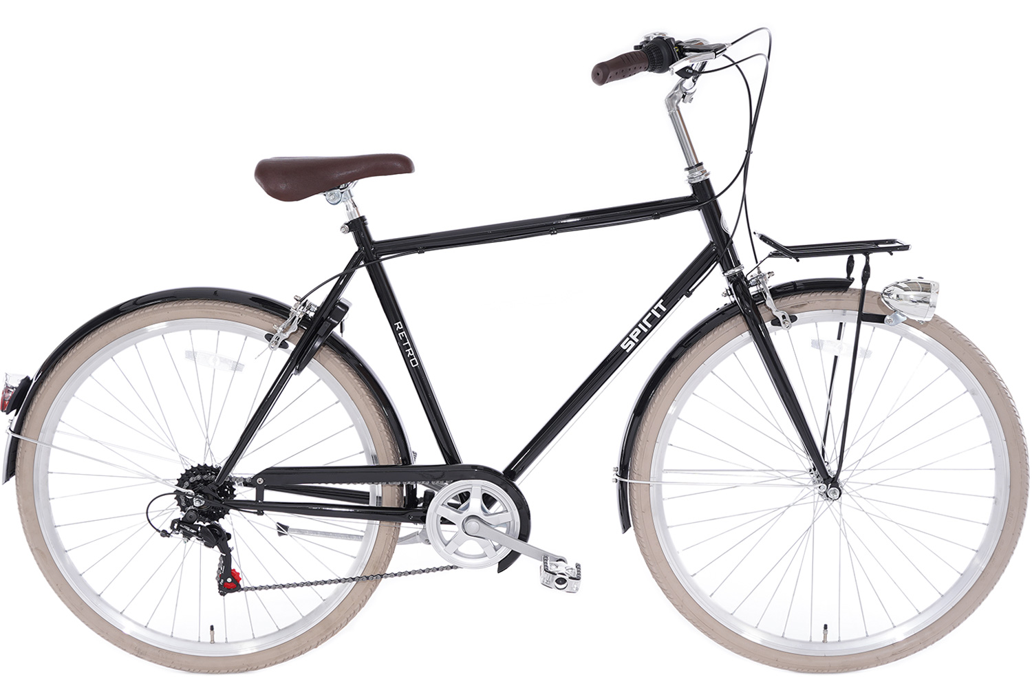 Fysica matras hoekpunt Spirit Retro Herenfiets Zwart 6 versnellingen - Urban Damesfiets|  City-Bikes.nl