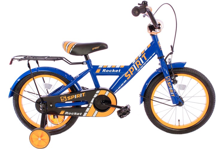 Spirit Rocket Jongensfiets blauw-oranje 16 Inch 