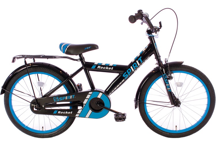 Spirit Rocket Jongensfiets blauw-zwart 18 Inch 