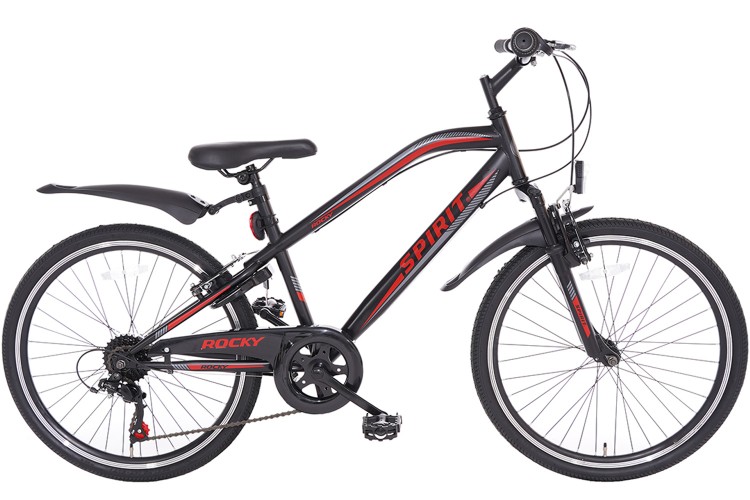 Spirit Rocky 7-Speed Jongensfiets Rood 26 Inch