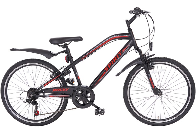 Spirit Rocky 7-Speed Jongensfiets Rood 22 Inch