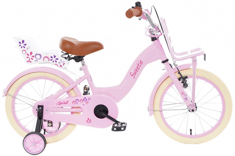 Spirit Sweetie Meisjesfiets Plus Roze 14 inch