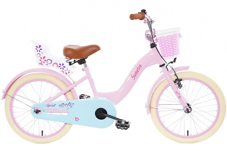 Spirit Sweetie Meisjesfiets Roze-Turquoise 18 inch