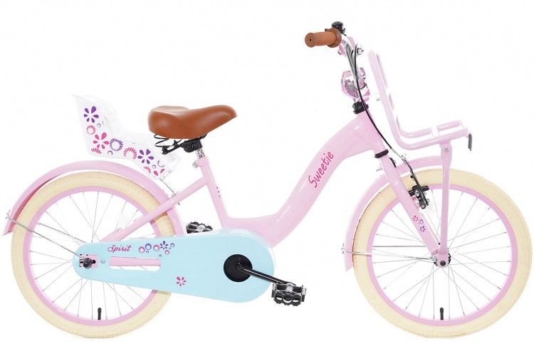 Spirit Sweetie Meisjesfiets Plus Roze-Turquoise 18 inch