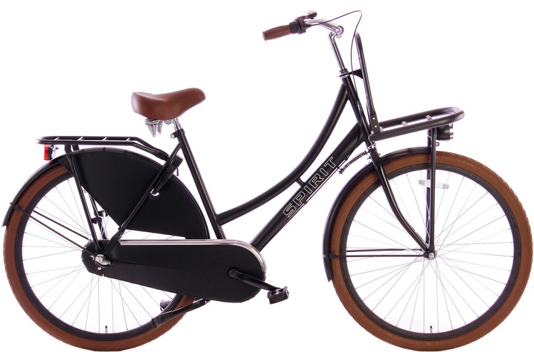 Spirit Transportfiets met 3 versnellingen Mat-Zwart