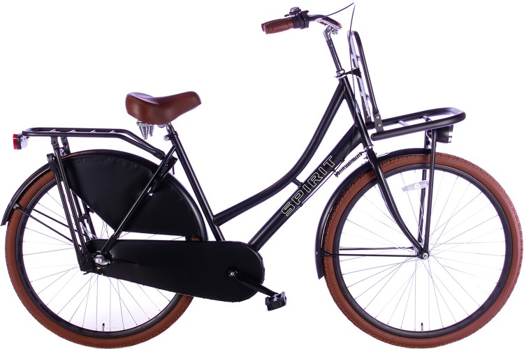 Spirit Transportfiets met 3 versnellingen Mat-Zwart