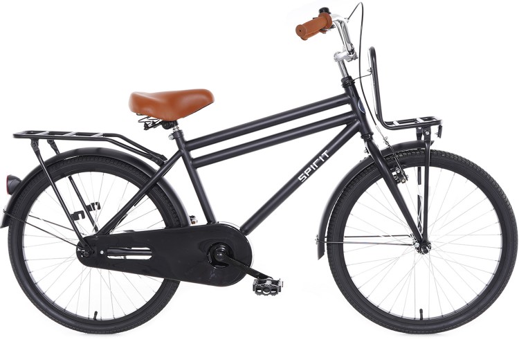 Spirit Urban Jongensfiets Mat-Zwart 22 inch
