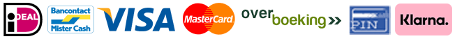 Betaal veilig met iDeal, Mistercash, VISA, Mastercard, Overboeking, PIN of Paypal